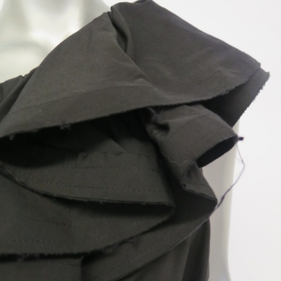 Lanvin for H&M Dress Black Cotton Size US 6 - Picture 3 of 8